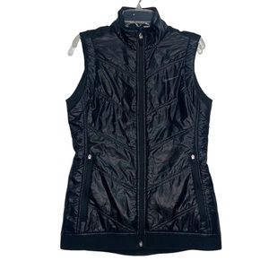 Nike Golf Full Zip Goose Down Puffer Vest Black Women's Size Small